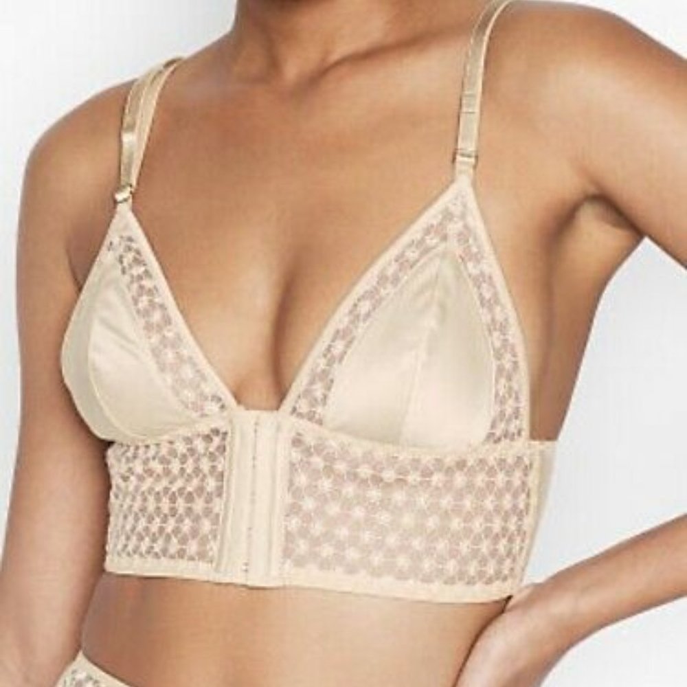 Victoria's Secret Starburst Long Line Triangle Bra - Picture 2 of 6